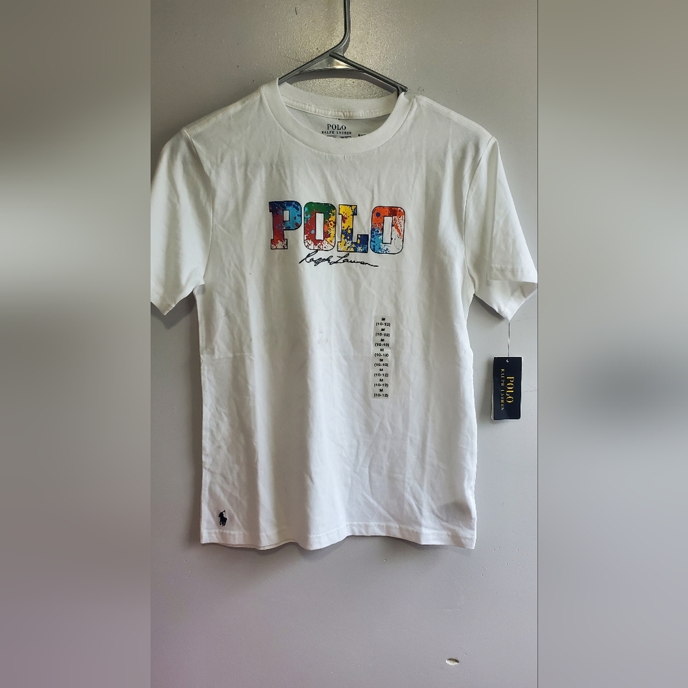 Polo by Ralph Lauren White Graphic T-Shirt
